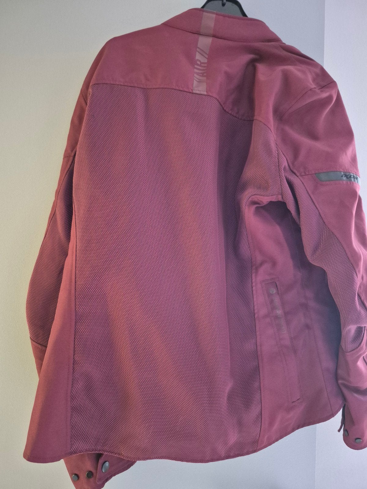 Veste de moto bordeaux