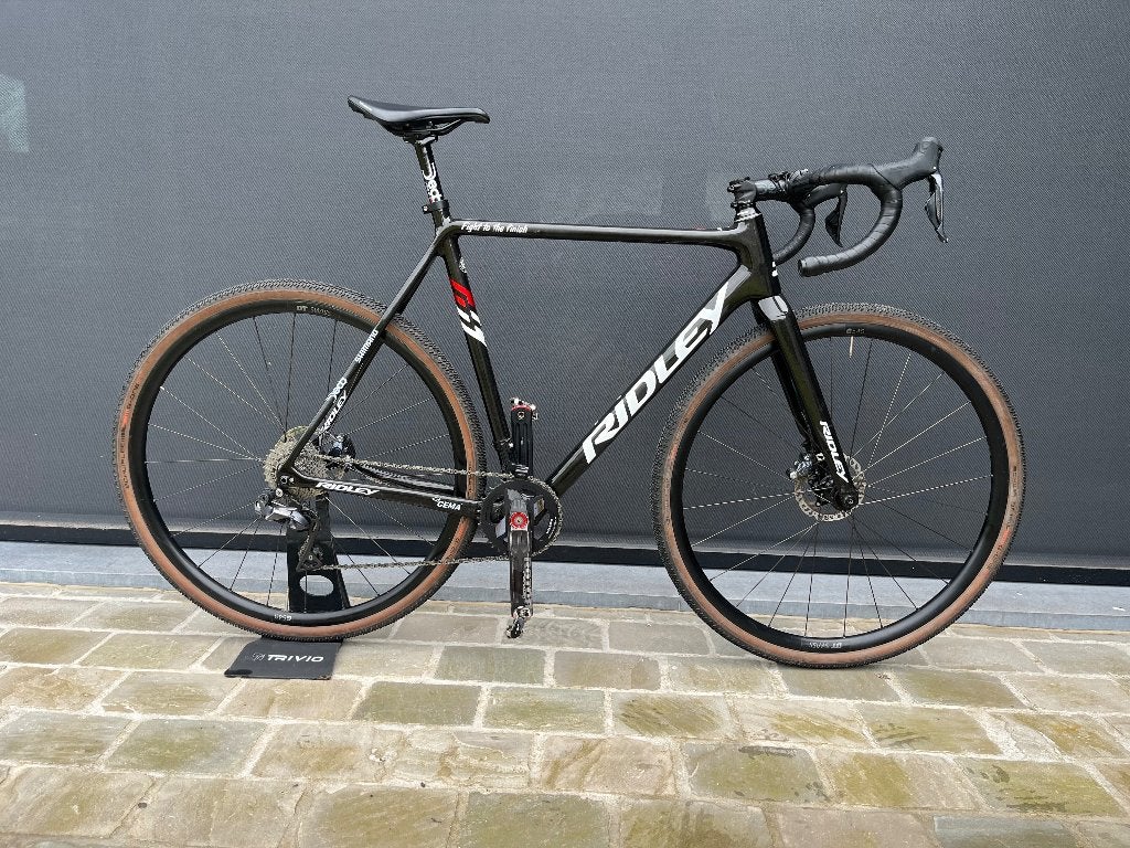 Ridley gravel/cx Carbon fiets 54 met vermogenmeter, Enlèvement, Carbone