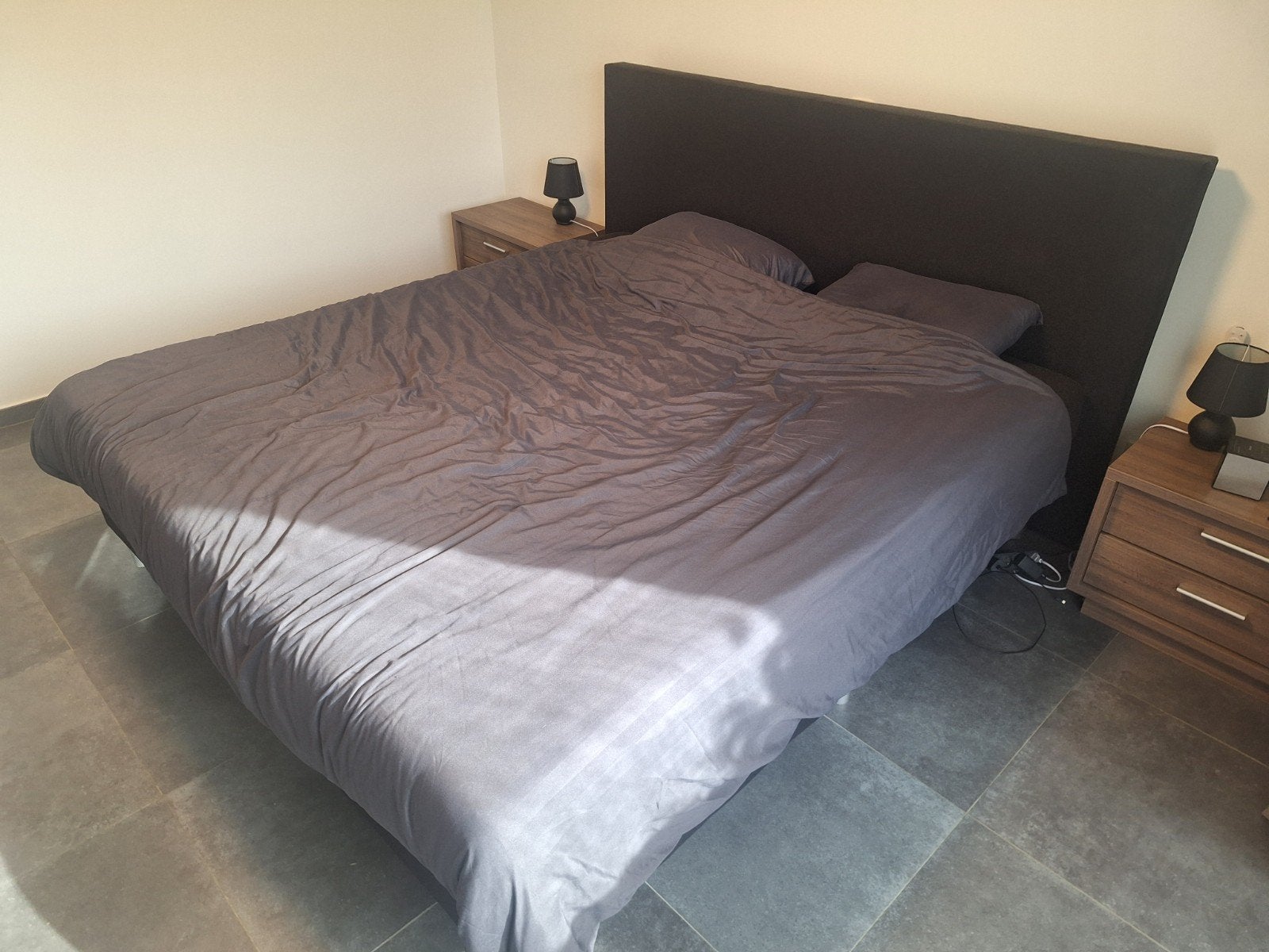 boxspring met matras 180x200, Enlèvement, Utilisé, 180 cm, 200 cm