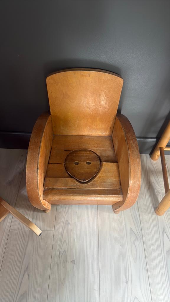 Oud vintage kinderstoeltje TORK, Kinderen en Baby's, Kinderkamer | Tafels en Stoelen, Ophalen, Gebruikt