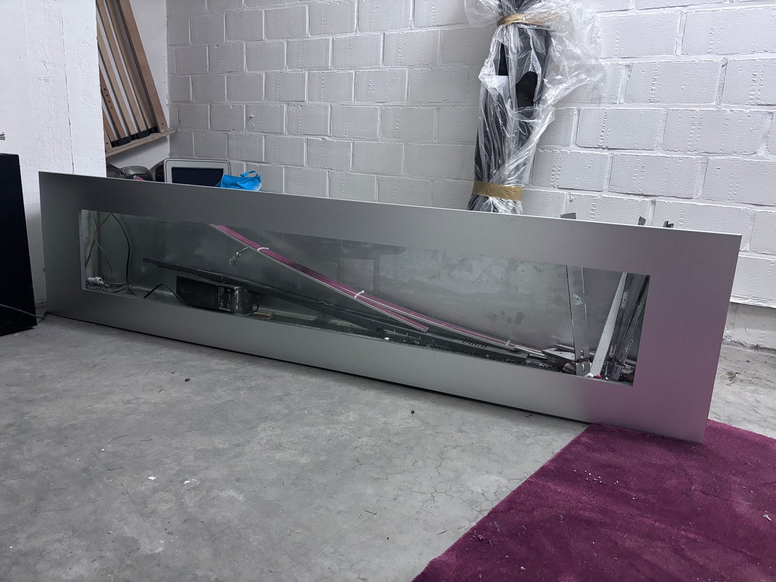 Design wand-aquarium te koop, Enlèvement, Utilisé, Aquarium vide