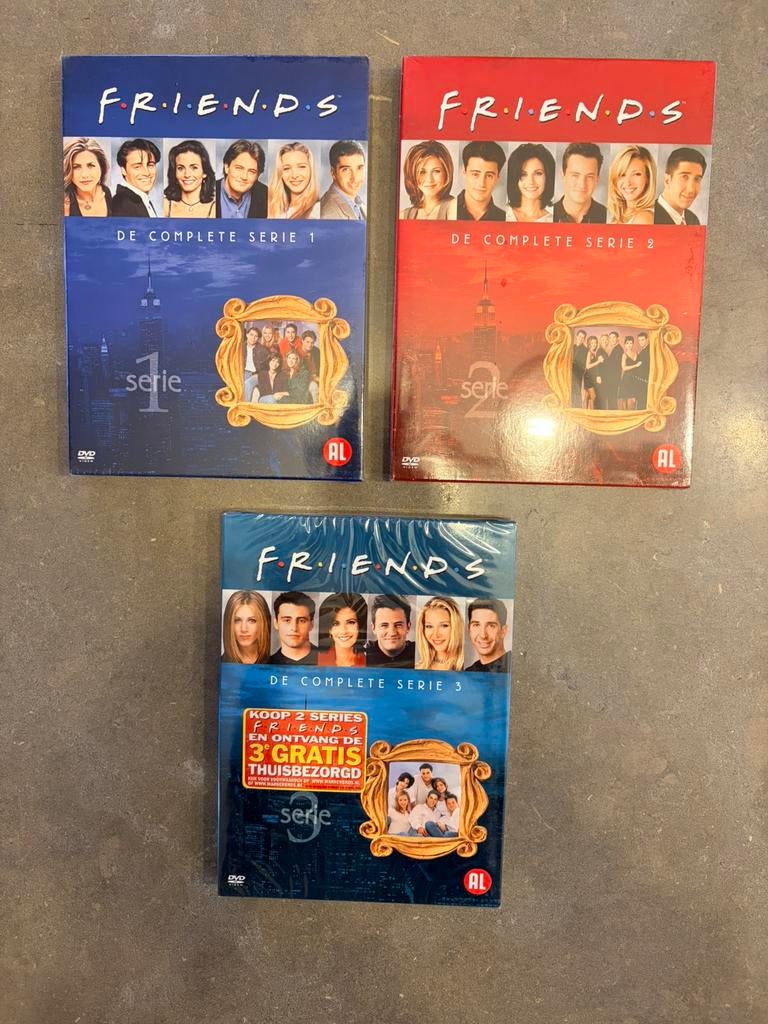 DVD boxen Friends Seizoen 1 tem 3 (sealed), Alle leeftijden, Boxset, Ophalen of Verzenden, Komedie