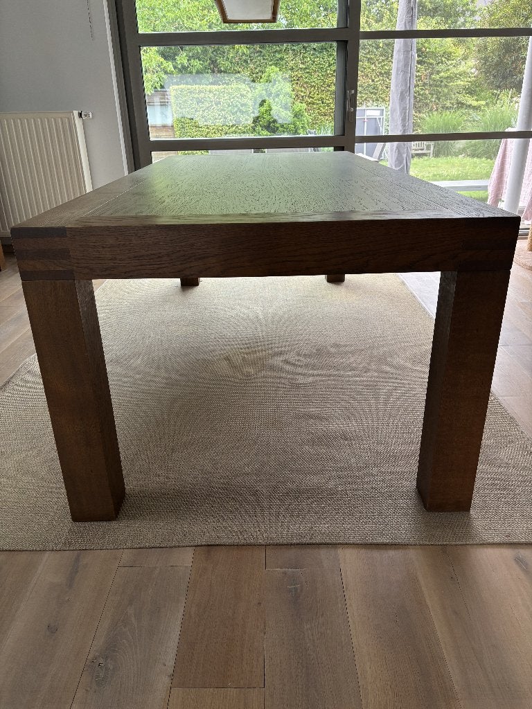 Moderne eiken tafel, Ophalen, Gebruikt, 100 tot 150 cm, Eikenhout