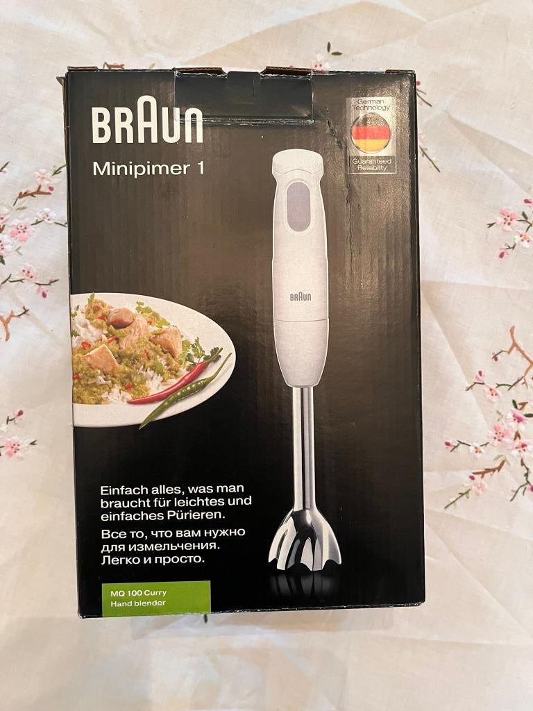 Braun Minipimer 1 MQ100 – staafmixer (Nieuw), Ophalen