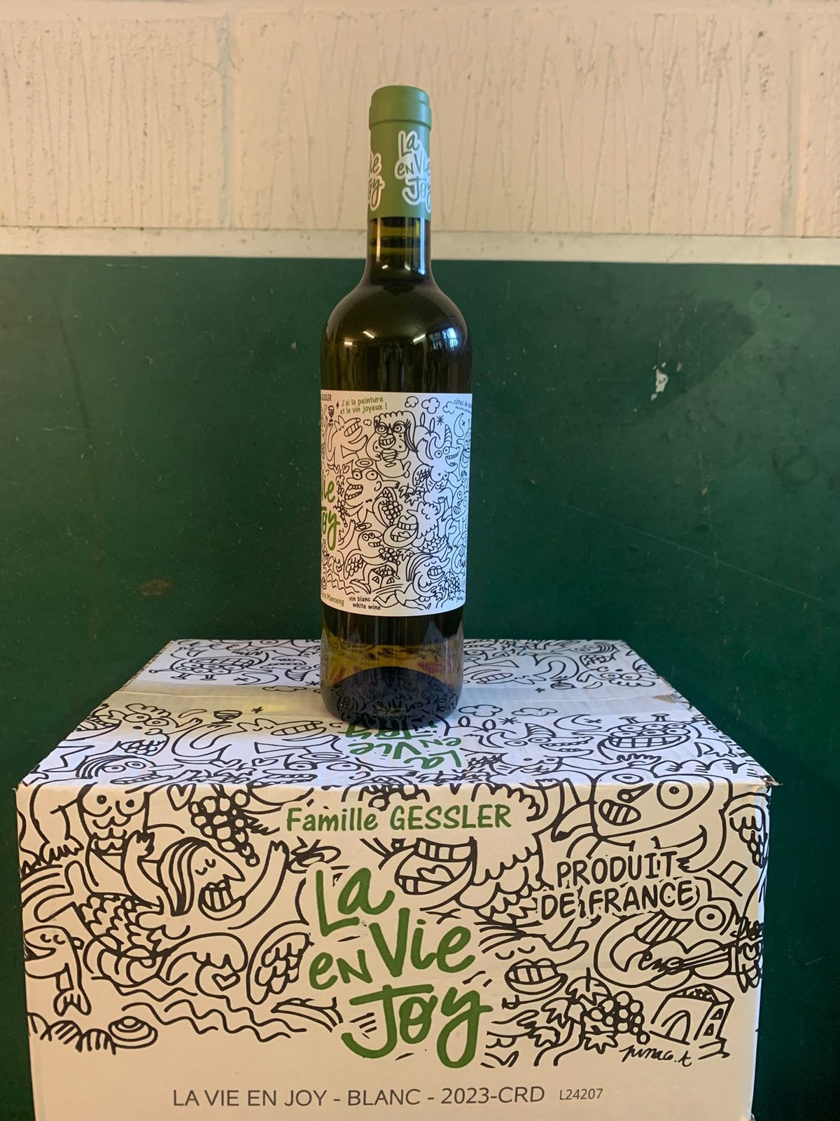 6 flessen Familie Gessler – La Vie en Joy Blanc 2023, Collections, Enlèvement, Comme neuf, France, Vin blanc