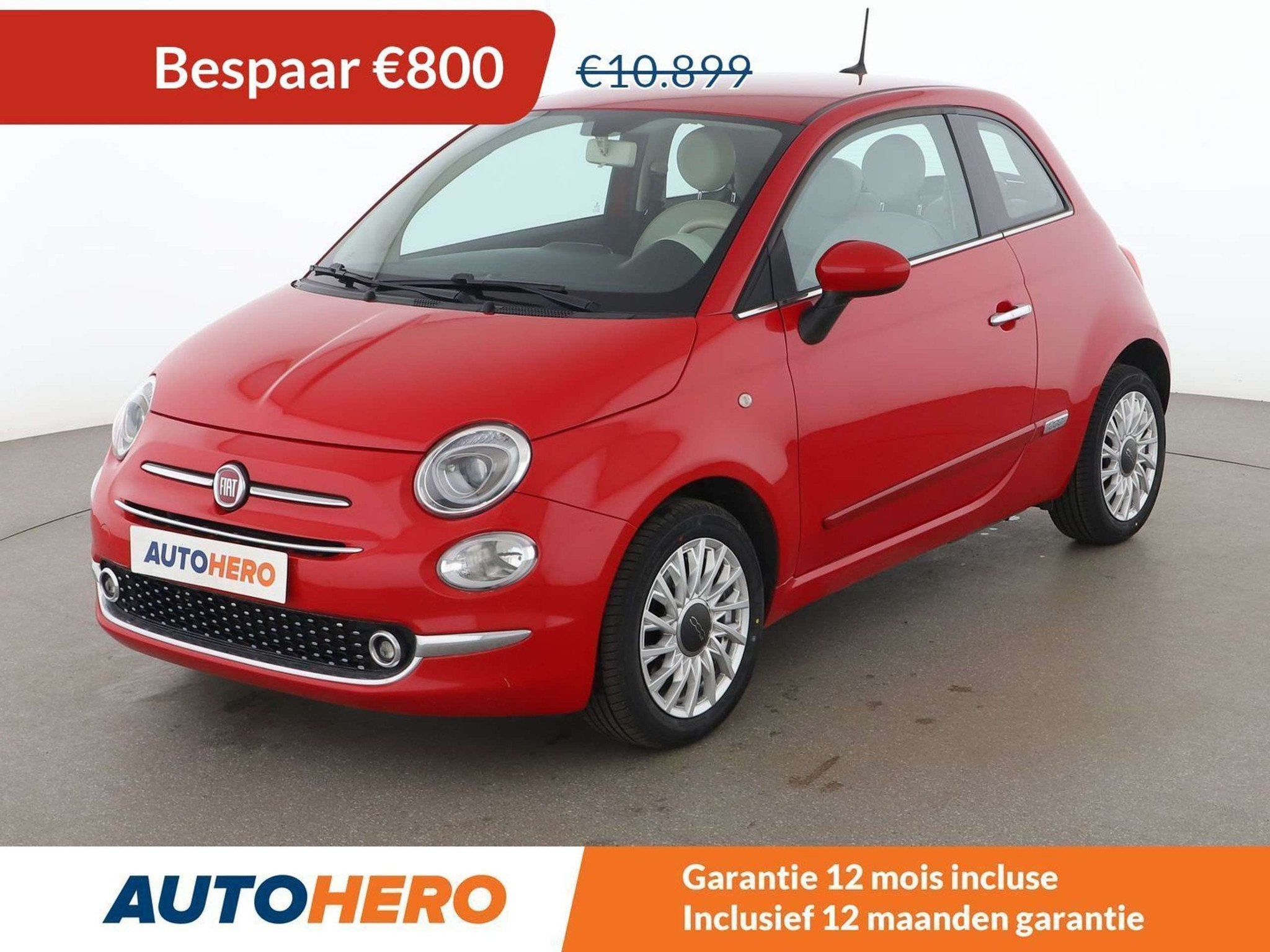 Fiat 500 1.2 Star (bj 2020), Voorwielaandrijving, 4 zetels, Stof, Gebruikt