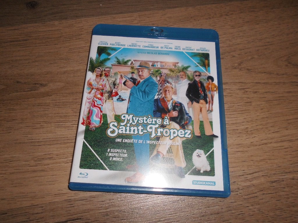 dvd blu ray disc " mystere a saint tropez " clavier ...., Enlèvement ou Envoi, Français, Français
