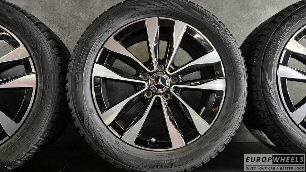 17 inch Mercedes C klasse W206 S206 Bicolor Zwart Winter, Pneus et Jantes, Pneus hiver, Véhicule de tourisme, -