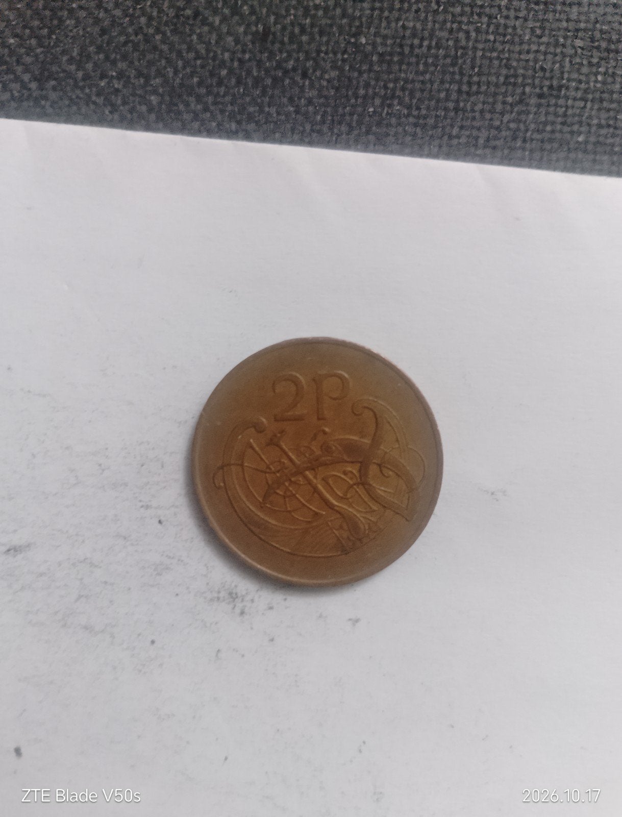 pièce de monnaie, Enlèvement ou Envoi
