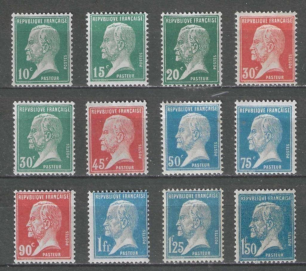 Frankrijk 1923/1926 - Yvert 170-181 - Louis Pasteur (PF), Verzenden, Postfris