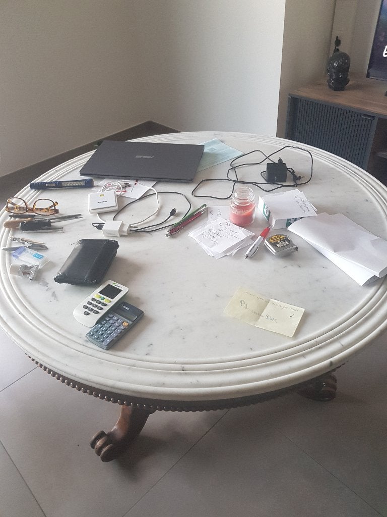 Salontafel, Huis en Inrichting, 50 – 75, Gebruikt, 50 tot 100 cm, Rond