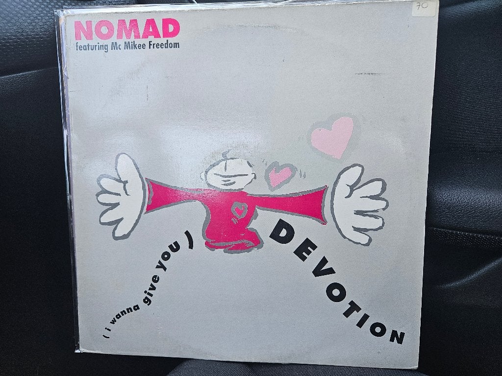 LP Maxi Nomad - (I Wanna Give You) Devotion, Gebruikt, Dance, Ophalen of Verzenden, 12 inch