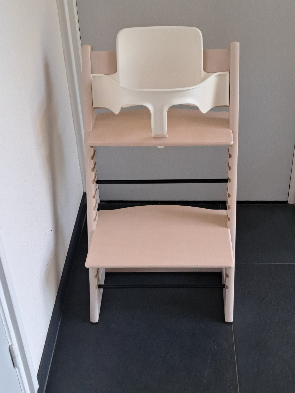 Stokke Tripp Trapp originele babyset in wit, Ophalen, Zo goed als nieuw, Stoelverkleiner