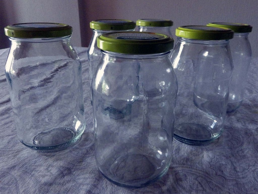 Glazen Inmaakbokalen (30 stuks à €.0,5/stuk)., Ophalen, Zo goed als nieuw