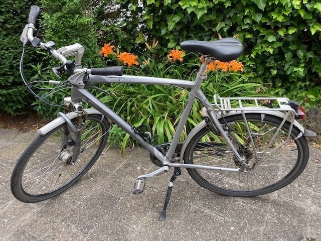 Herenfiets Trek T300 zilvergrijs, Autres marques, Vitesses, Frein sur jante, 57 à 61 cm