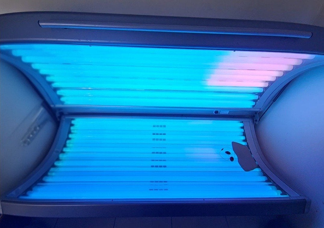 banc solaire VANDEPUT, Electroménager, Enlèvement, Comme neuf, Banc solaire double, 15 lampes ou plus