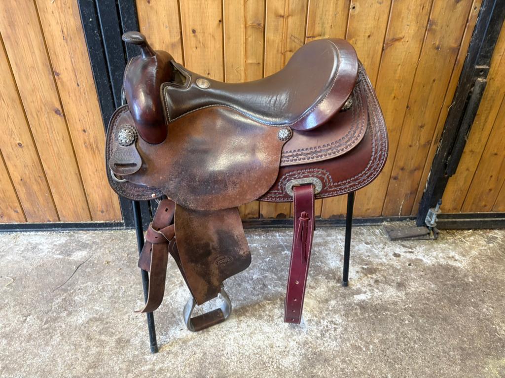 Westernzadel Pools, Dieren en Toebehoren, Paarden en Pony's | Zadels, Ophalen, Gebruikt, Western