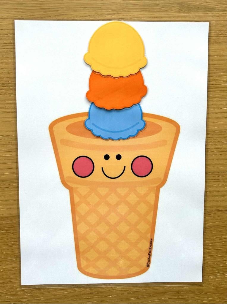 Activité: Remplir le cornet de glace (2-3 ans), Enfants & Bébés, Jouets | Éducatifs & Créatifs, Neuf, Enlèvement ou Envoi