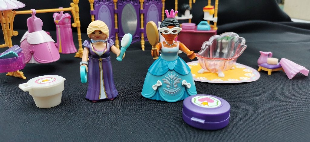 Salon de beauté avec princesses - Playmobil - 6850, Kinderen en Baby's, Speelgoed | Playmobil, Zo goed als nieuw, Complete set