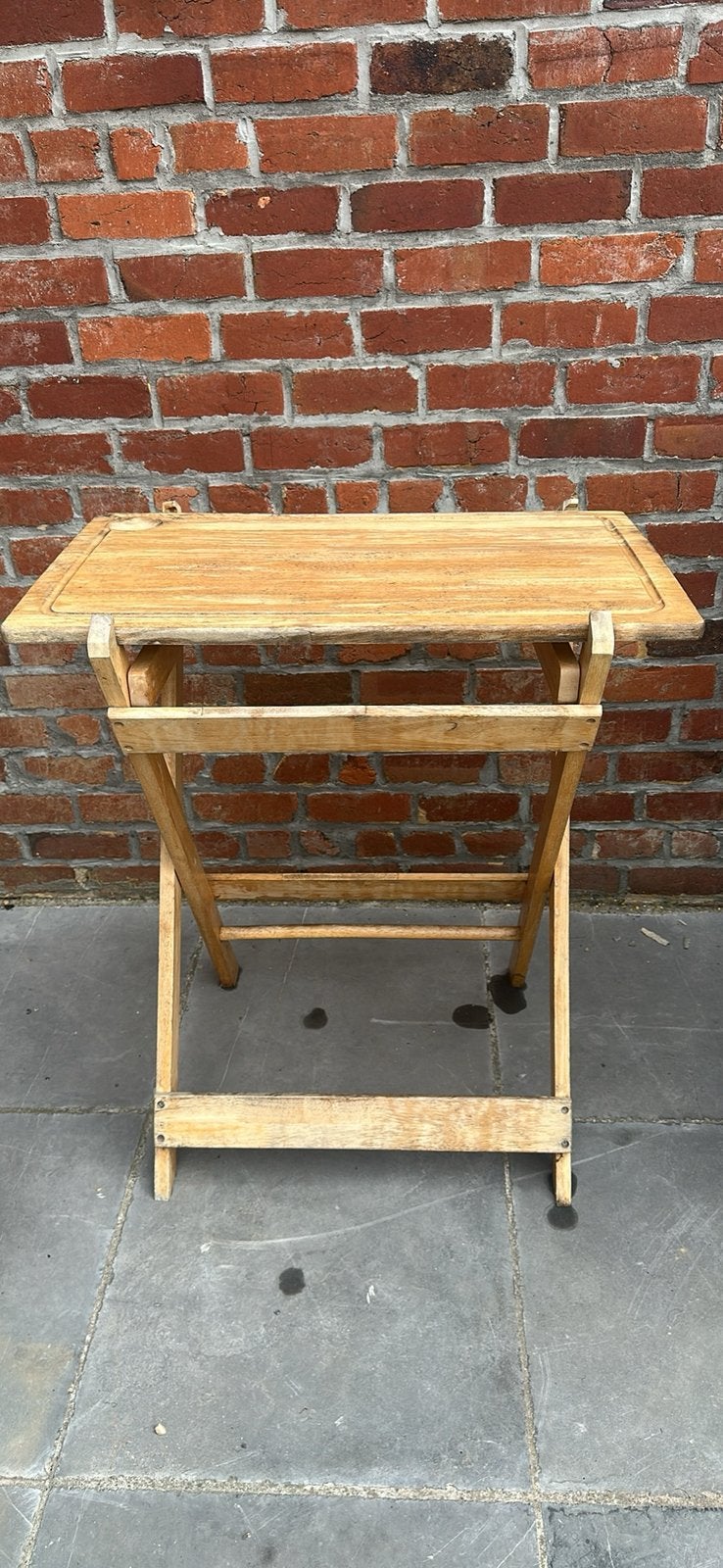 Houten Opvouwbare serveertafel, Ophalen, Zo goed als nieuw