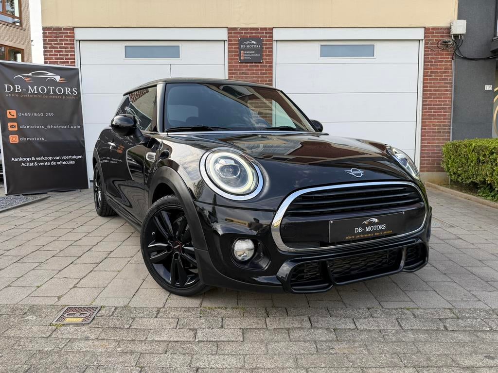 Mini Cooper JCW 1.5i 07/2018 78.500km (136pk), Auto's, Euro 6, Zwart, Bedrijf, Cooper