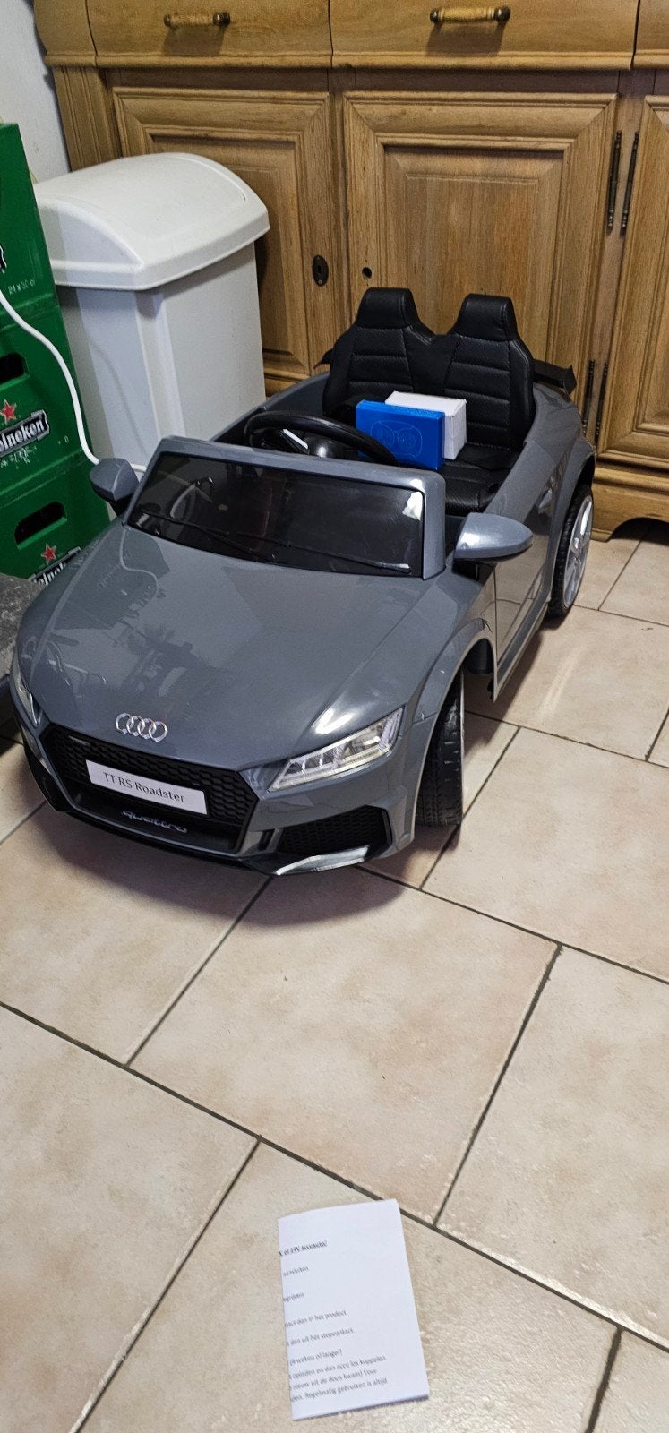 Audi te koop grijs, Kinderen en Baby's, Speelgoed | Buiten | Accuvoertuigen, Nieuw, Ophalen of Verzenden