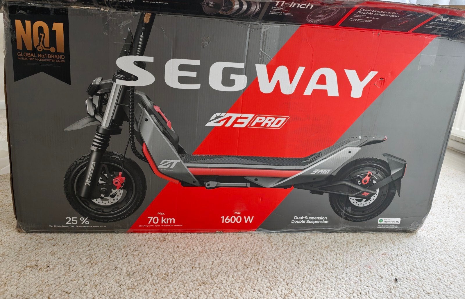 Segway Ninebot ZT3 Pro – Comme neuve – 51 km, Enlèvement