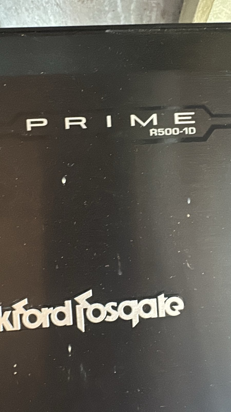 Te koop amp + sub rocksfordgate, Ophalen, Zo goed als nieuw