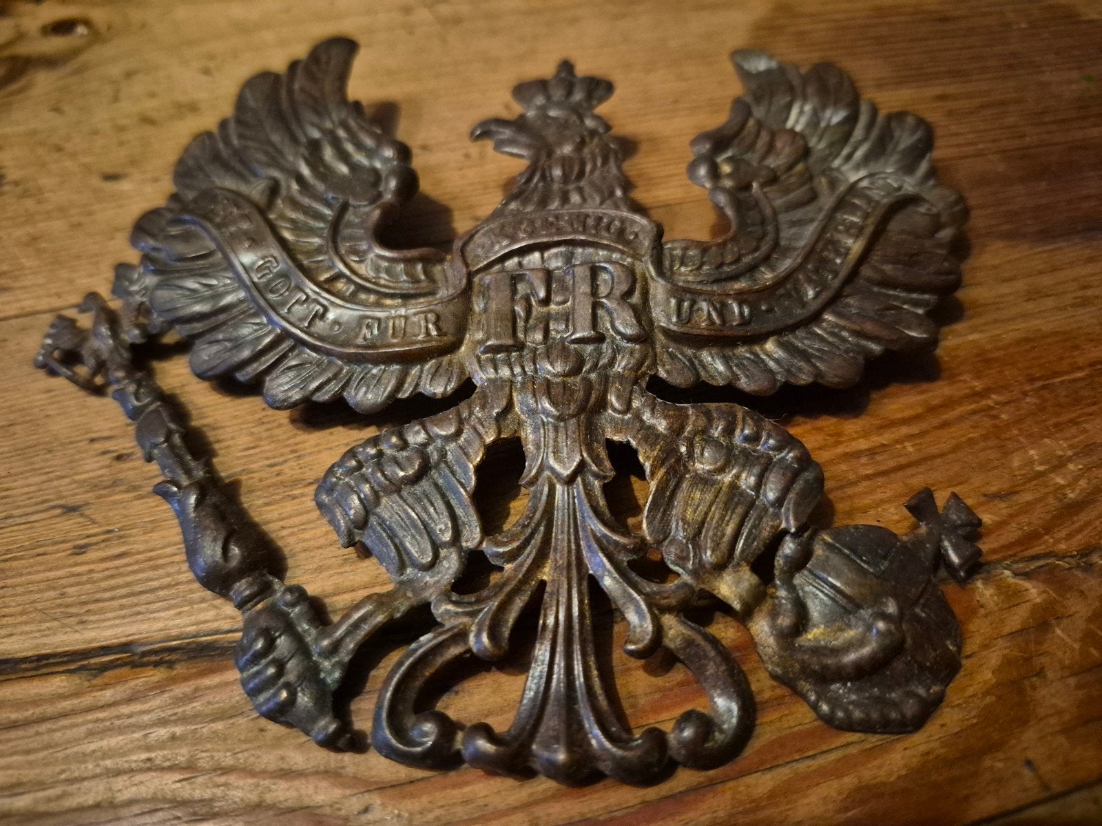 insigne de casque prussien, Enlèvement ou Envoi, Armée de terre, Emblème ou Badge