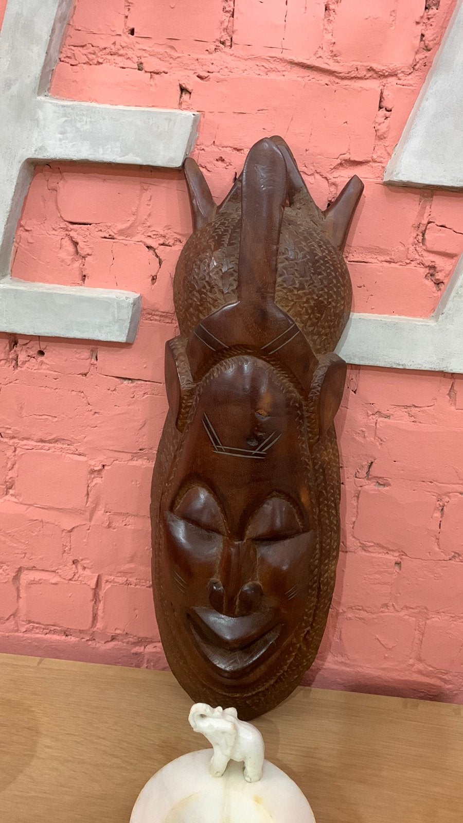 Masque africain, Antiquités & Art, Afrique, Bois, Fait main, Masque