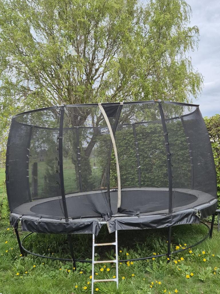 Trampoline 4m, Ophalen, Zo goed als nieuw