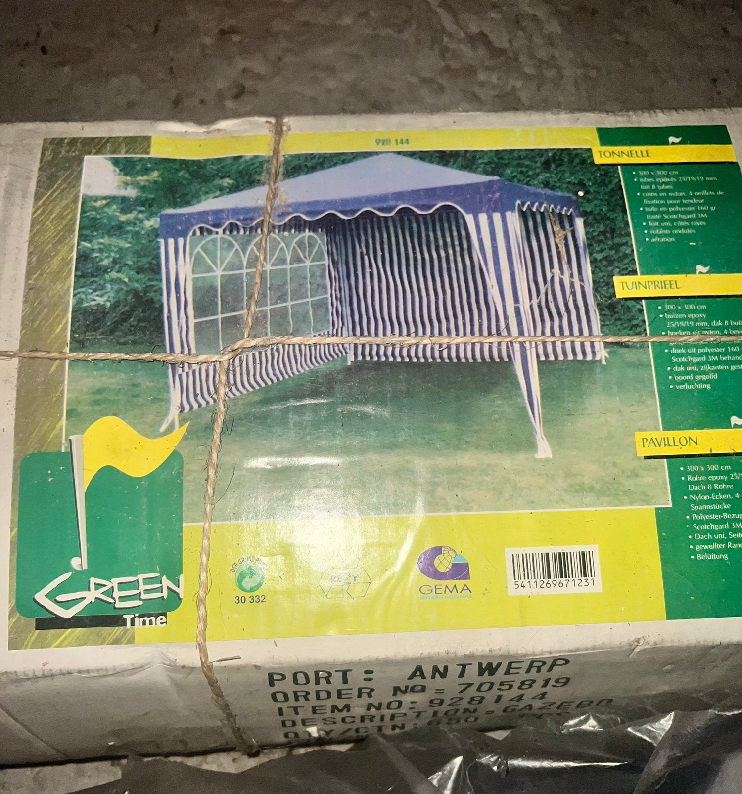 Tonelle 3x3 neuve, Tuin en Terras, Ophalen, Nieuw