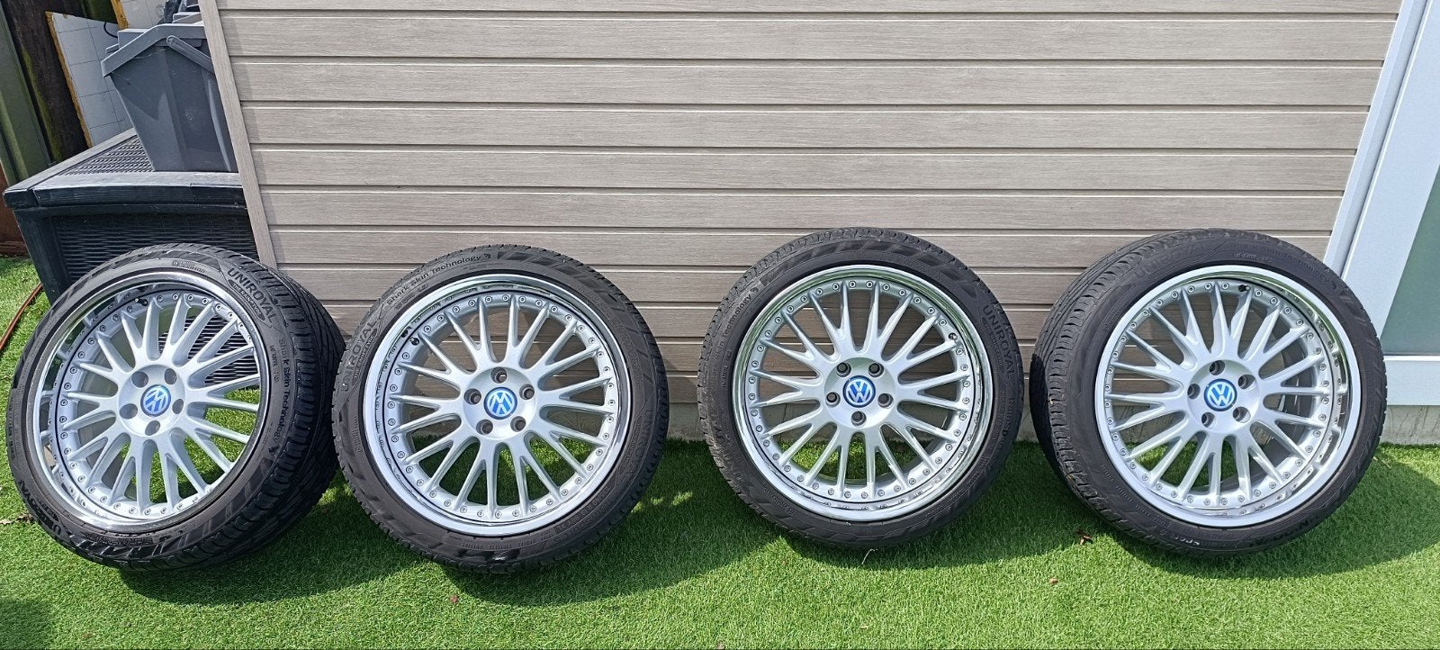 RH crossline velgen 5x112  et 49 met nog zeer goede banden, Autos : Pièces & Accessoires, Pneus & Jantes, Pneu(s), Enlèvement