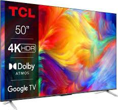 TCL TV LED 4K 126 cm 50P637 Google TV, TV, Hi-fi & Vidéo, Autres marques, LED, Comme neuf, Enlèvement