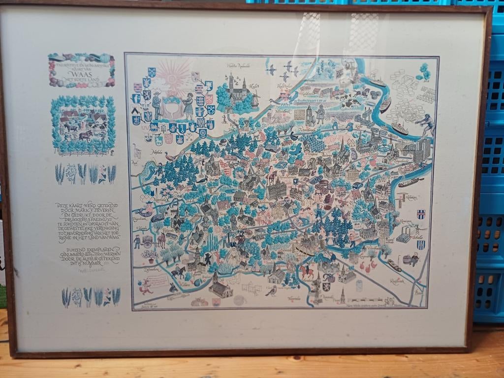 Figuratieve kaart van het Land van Waas van Mark F. Severin, Enlèvement