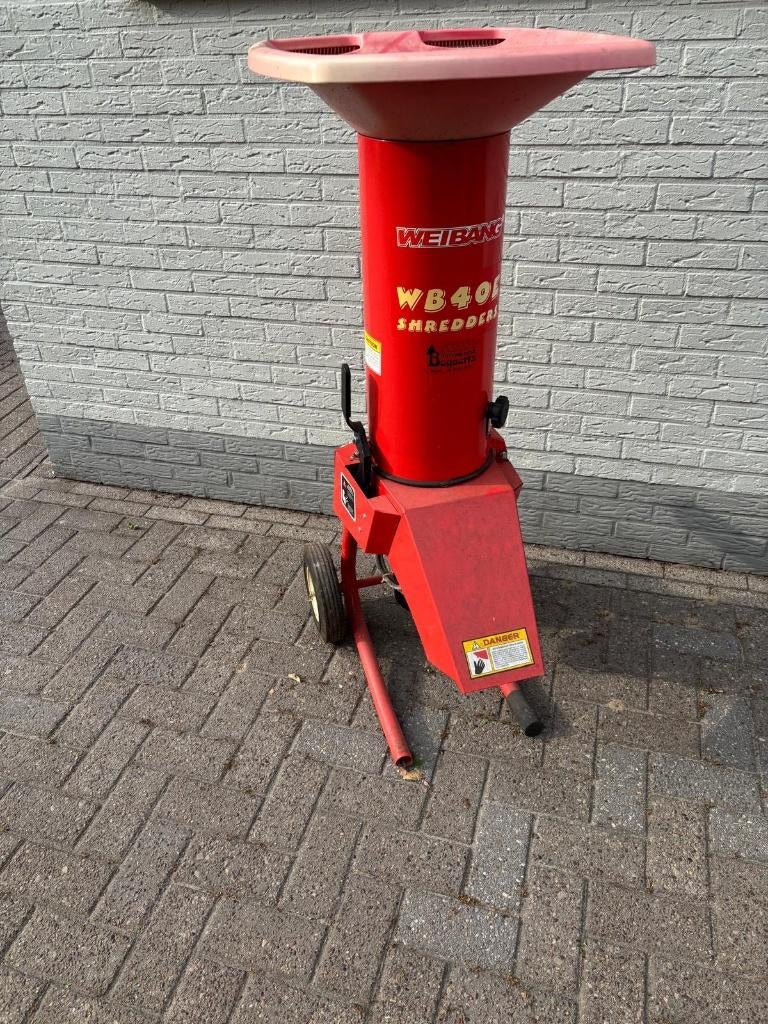 Hakselaar - Weibang WB40E, Tuin en Terras, Hakselaars, Ophalen, Zo goed als nieuw, Elektrisch, Weibang