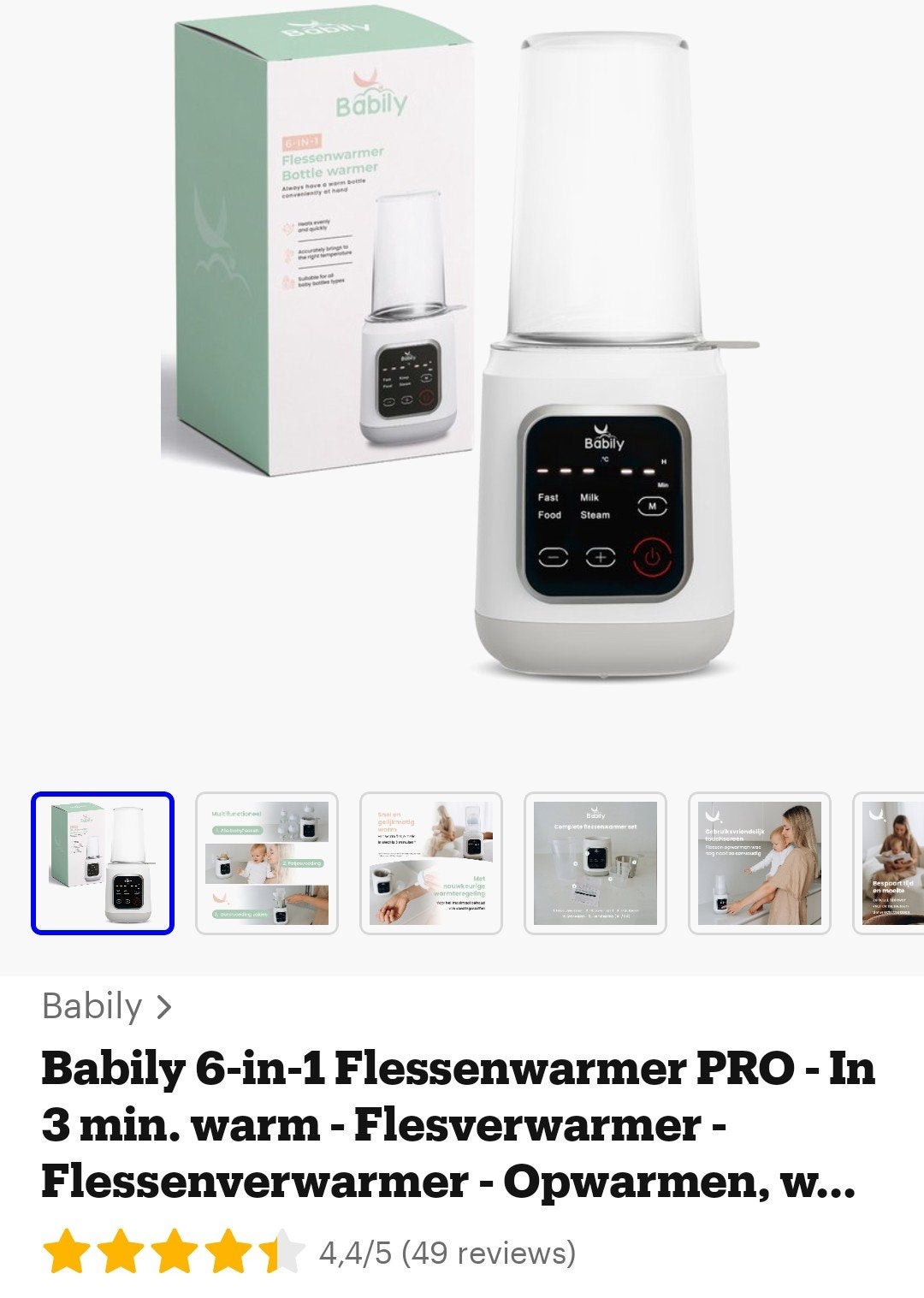 Chauffe-biberon 6 en 1 Babily PRO, Electroménager, Réveils, Enlèvement