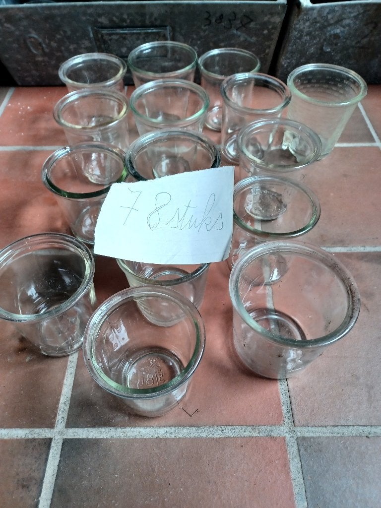 Vintage confituurpotten, Ophalen, Glas