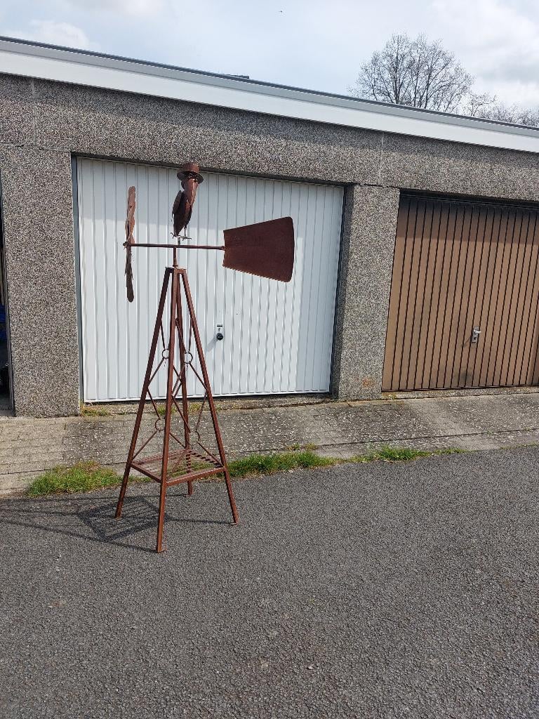 Grote staander/ waaier, Tuin en Terras, Ophalen, Gebruikt, Metaal, Overige typen