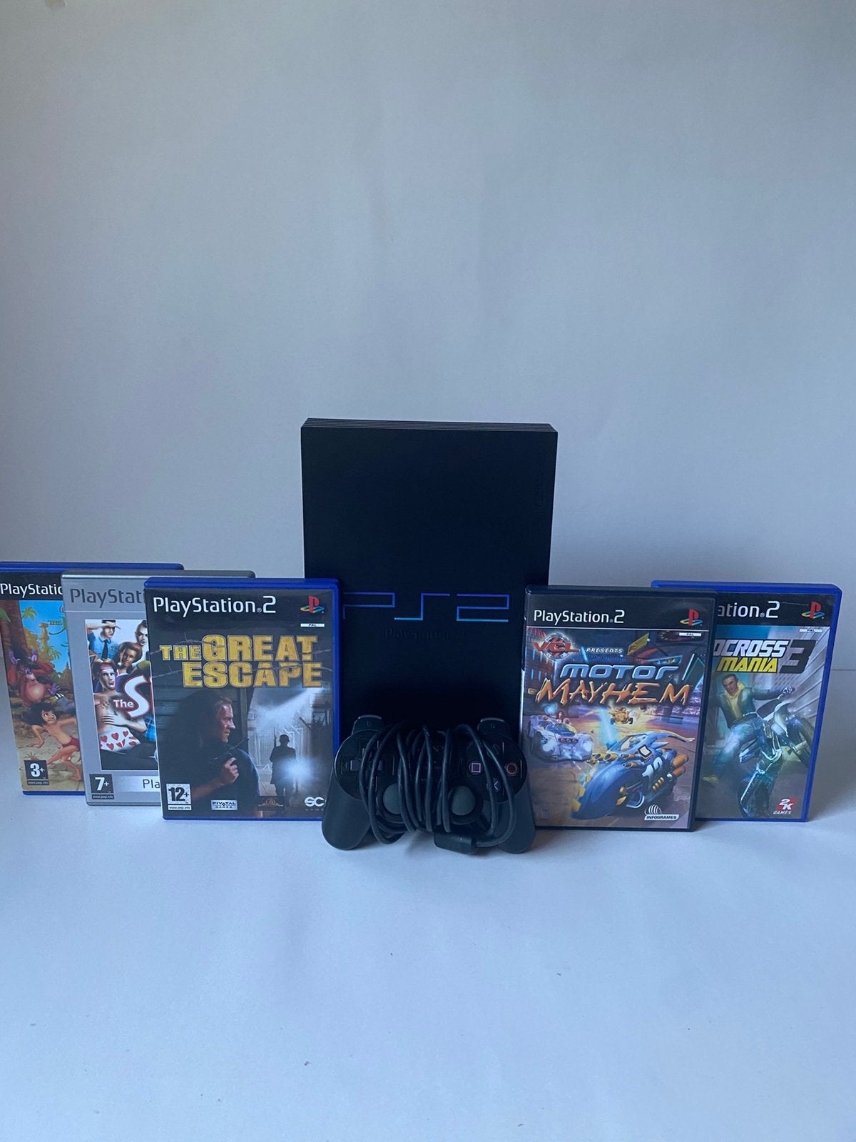 PlayStation 2 Fat SCPH-30004 + 5 Games + Sony Controller, Games en Spelcomputers, Met games, Ophalen of Verzenden, Zo goed als nieuw
