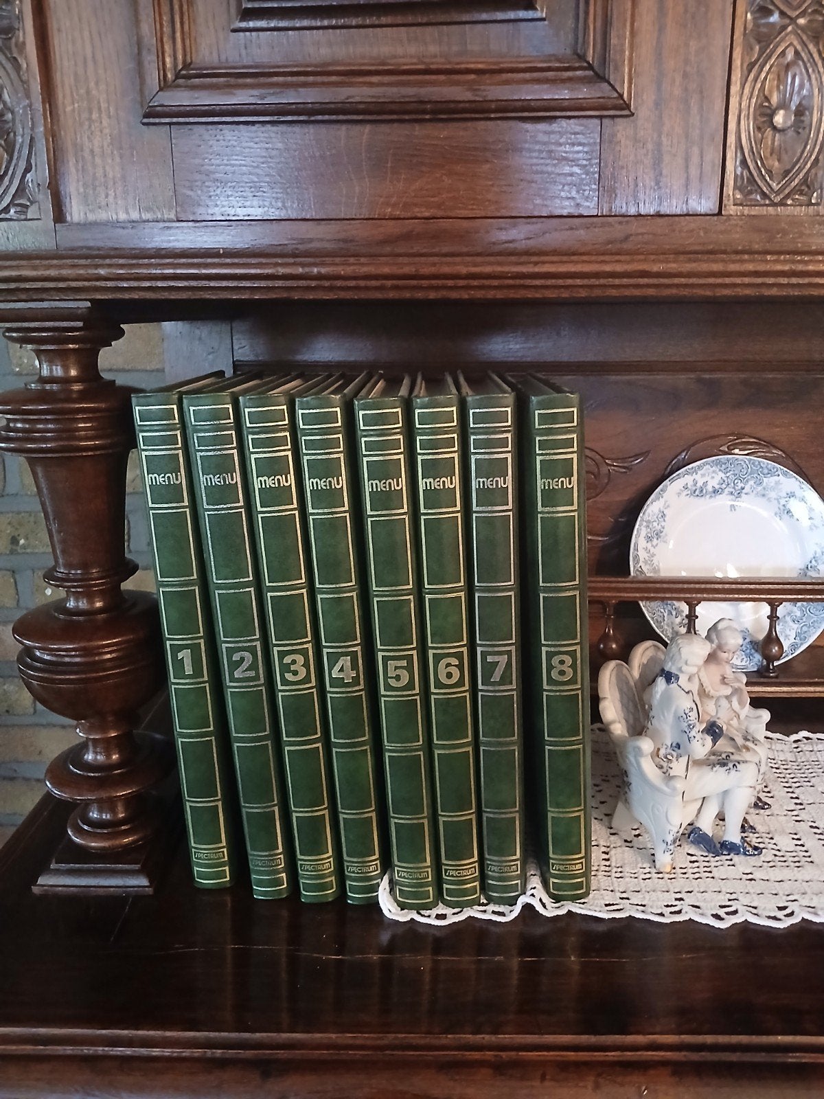 lederen kookboeken Menu 1972 8delen, Livres, Série complète, Enlèvement, Utilisé, Autres sujets/thèmes