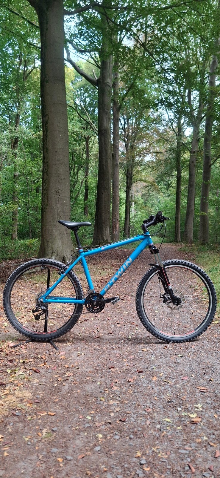 B'TWIN Rockrider 500 MTB 26" – 24 versnellingen – Schijfrem, Ophalen, 24 inch of meer, Gebruikt, V-brakes