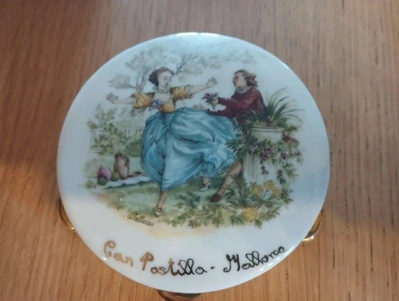 Cymbale vintage en porcelaine d Espagne, Enlèvement