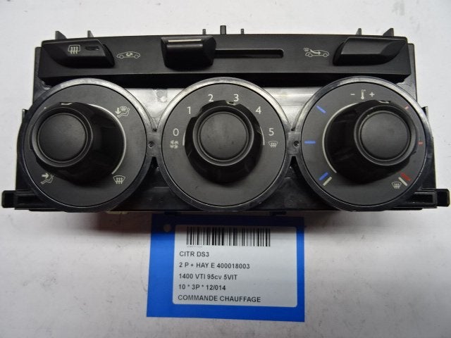 PANNEAU DE COMMANDE CHAUFFAGE CLIMATISATION DS3 (SA), Citroën, Kontakt-citroen@citroen.com, Utilisé, Citroën Deutschland GmbH