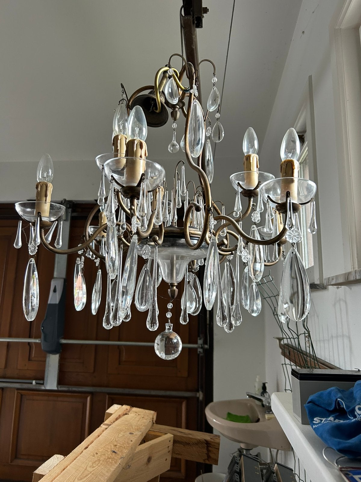 Prachtige luster, Huis en Inrichting, Lampen | Kroonluchters, Ophalen, Zo goed als nieuw