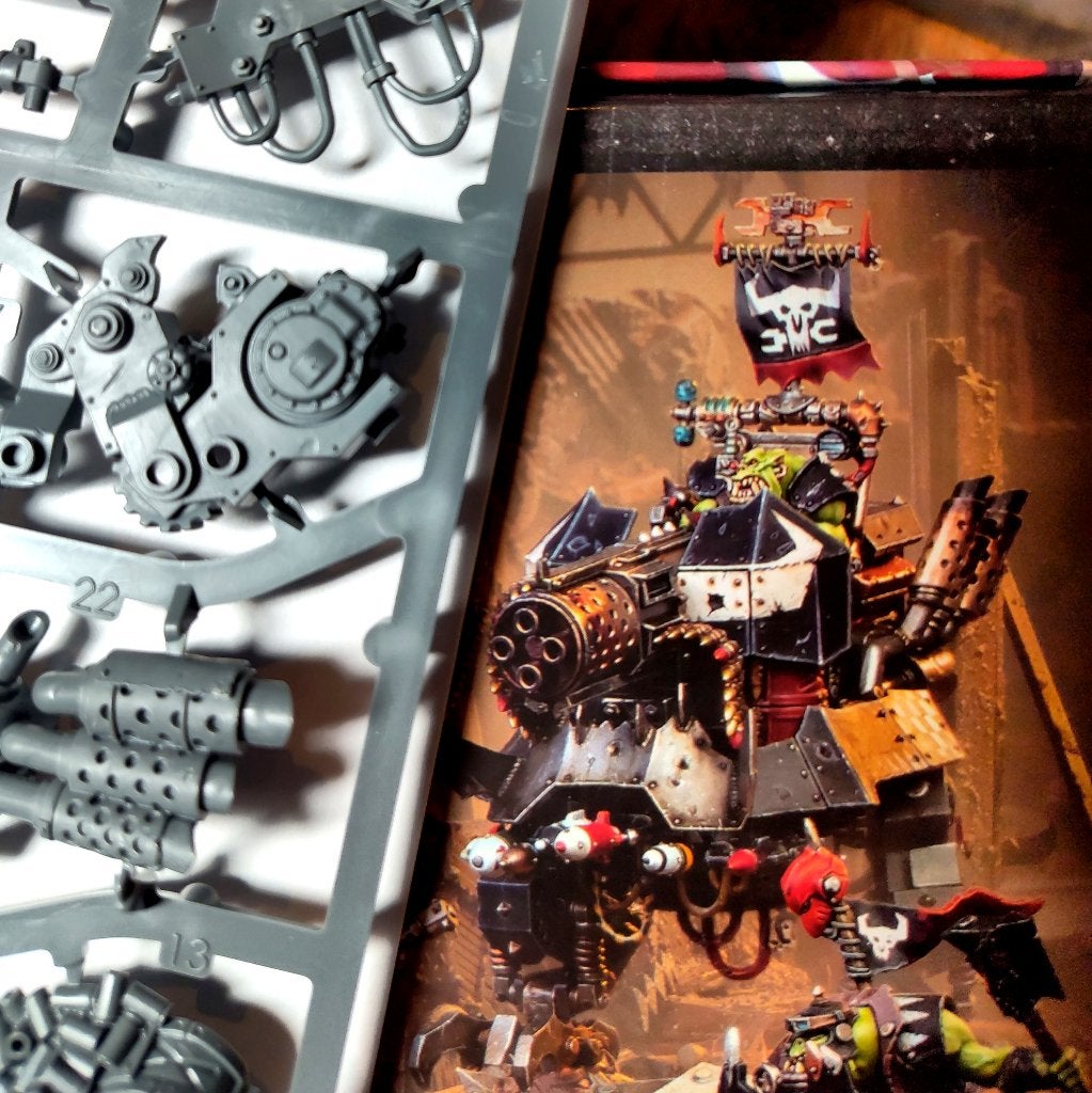Warhammer 40K Ork Big Mek with Dakkarig, Ophalen of Verzenden, Nieuw, Warhammer 40000, Figuurtje(s)