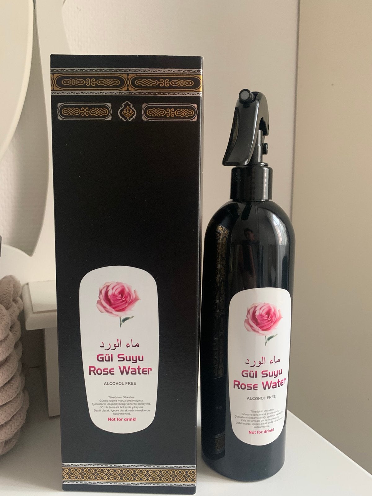 Spray parfumé Gül Suyu Eau de rose 400 ml, Enlèvement, Neuf