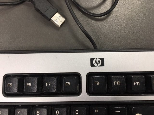 Clavier Hp fil, Azerty, Comme neuf, Enlèvement, HP