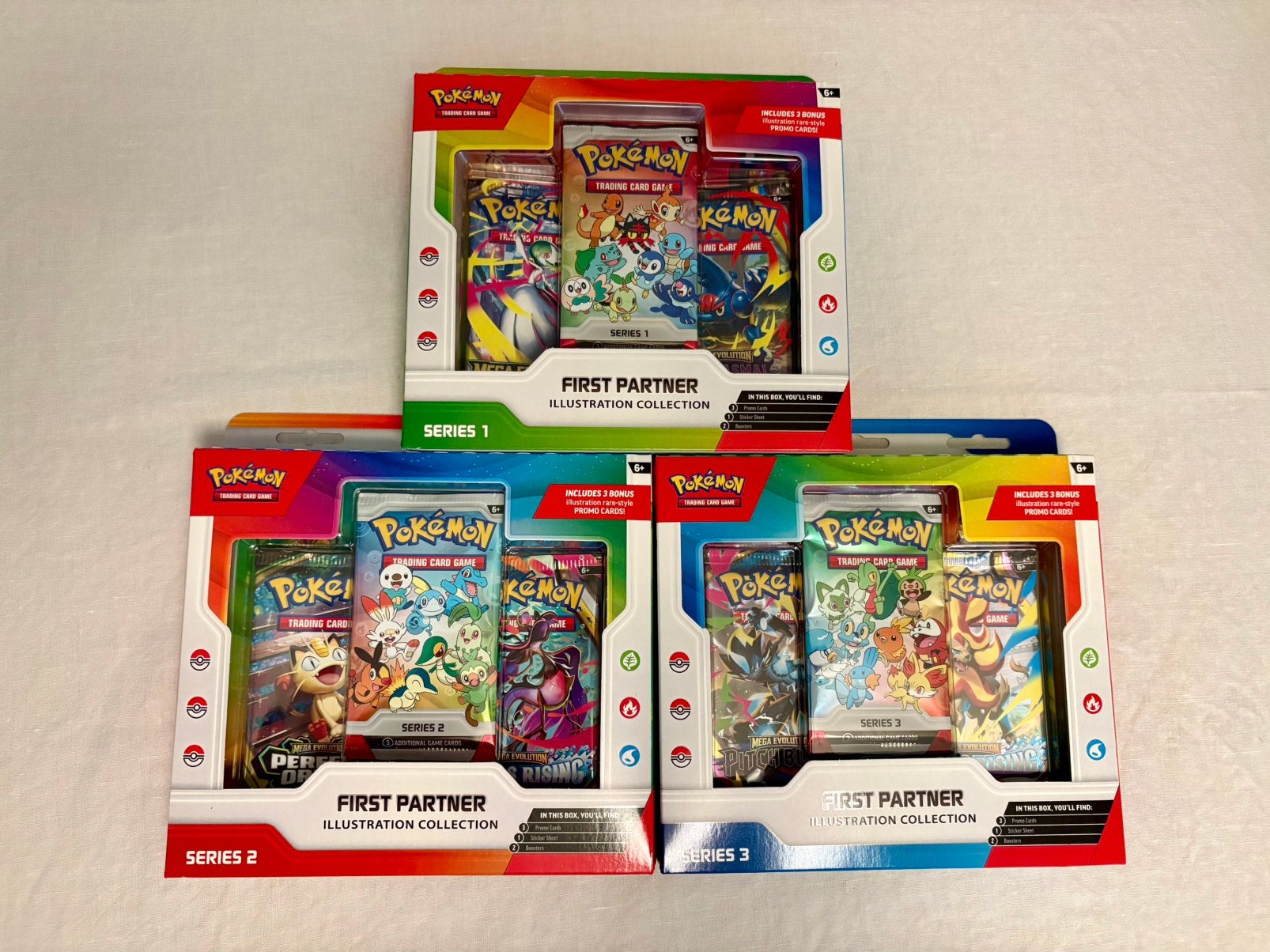 Pokemon First Partner Illustration Collection series 1, 2, 3, Enlèvement, Neuf