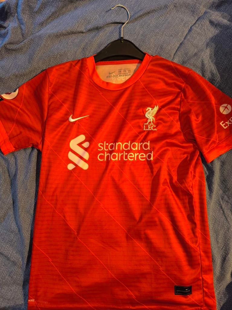 Voetbal shirt Mo Salah Liverpool, Sport en Fitness, Maat XS of kleiner, Ophalen, Gebruikt, Shirt